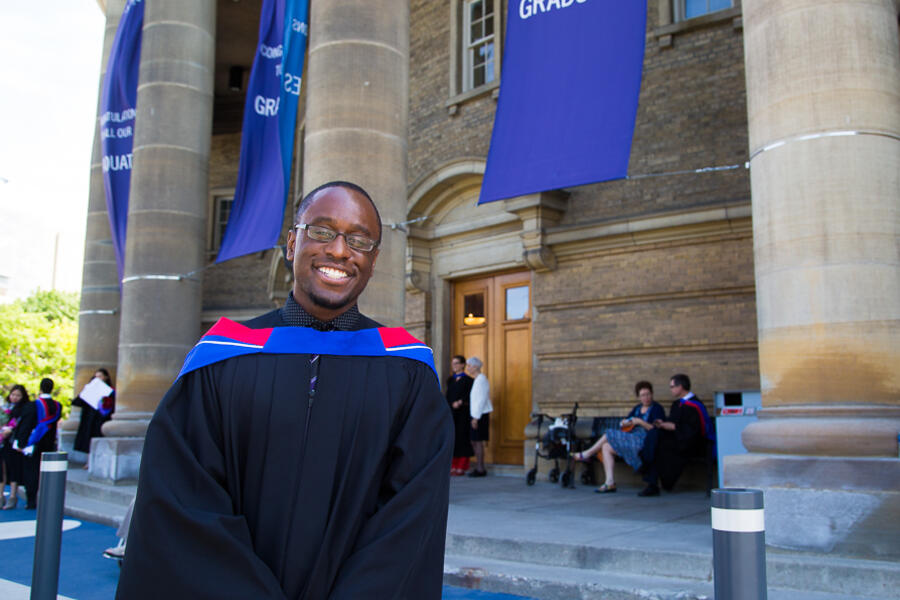 Jamal Depradine at convocation 2016