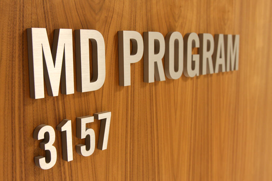 MD Program sign