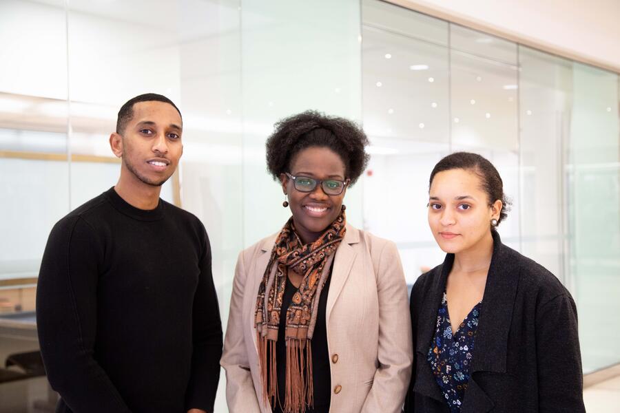 Semir Bulle, Dr. Onye Nnorom and Chantal Phillips