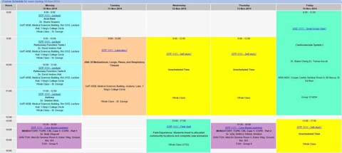 Case-based learning schedule