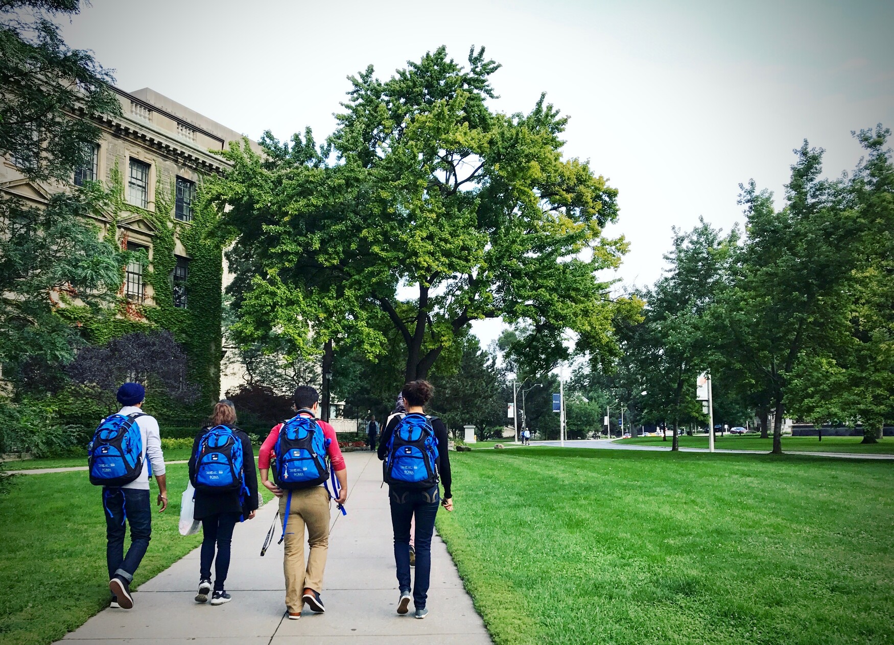 Students walking on University of Toronto's St. George Campus